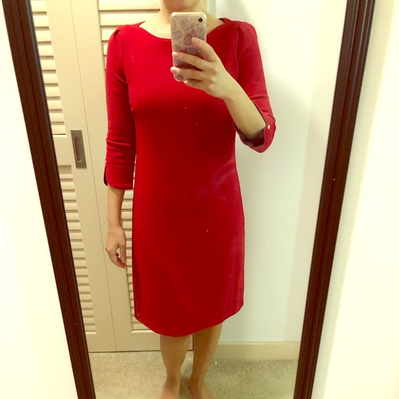 Charter Club Dresses & Skirts - Charter Club red longsleeve dress